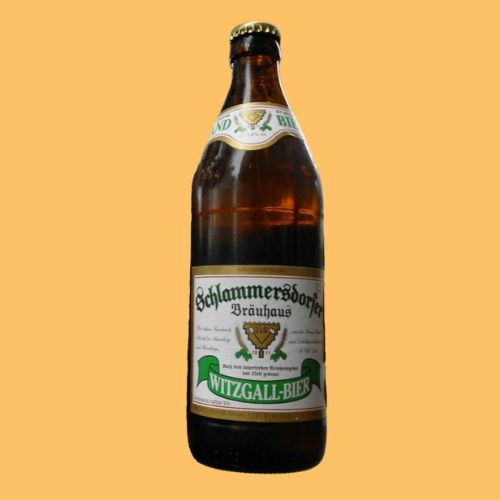 Brauerei Witzgall Landbier  0,5l Flasche - Blech.Brut